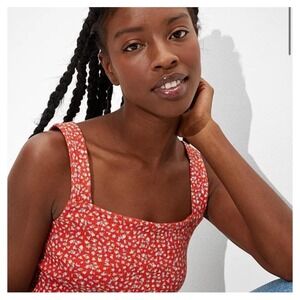 American Eagle Floral cropped tank Large Zara shirt Aerie‎ top